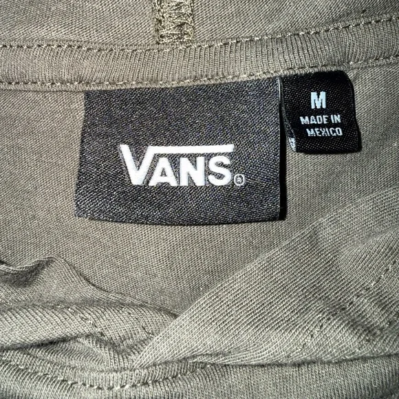 Vans Dark Olive Hoodie with Logo - Picture 3 of 4